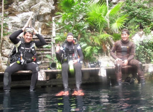 Inicio de la excursion en cenote